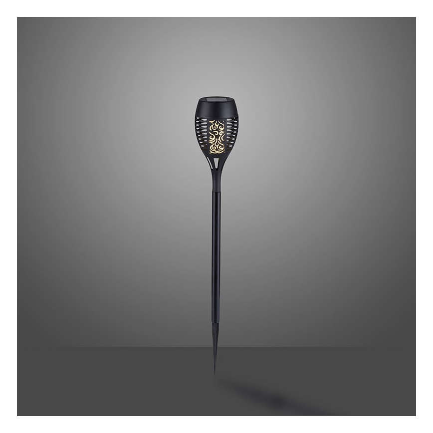 JUST LIGHT. 19106-18-3 - SET 3x LED Solar lamp FACKEL LED/0,24W/3,7V IP44 zwart