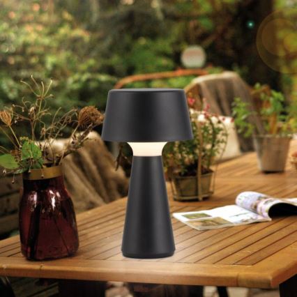 JUST LIGHT. 19260-18 - LED Dimbaar aanraken buitenshuis lamp ABERA LED/3W/3,7V 2000 mAh USB IP54 zwart