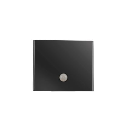 JUST LIGHT. 19471-18 - LED Wandlamp voor buiten met sensor AMIN 2xLED/1,25W/3,7V 4400mAh IP44 zwart
