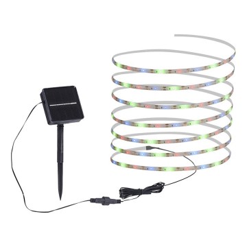 JUST LIGHT. 19971-18 - LED RGB-zonnestrip TEANIA LED/3,7V 5 m 1200 mAh IP44 zwart