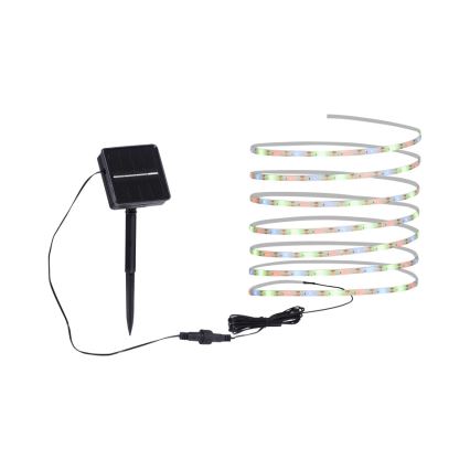 JUST LIGHT. 19971-18 - LED RGB-zonnestrip TEANIA LED/3,7V 5 m 1200 mAh IP44 zwart
