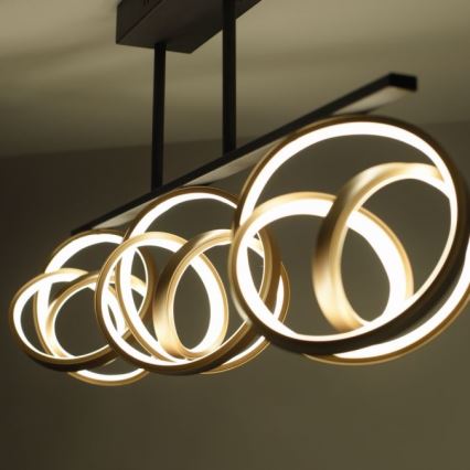 JUST LIGHT. 6245-18 - Dimbare LED bevestigde hanglamp LOOP 3xLED/11W/230V 2700-5000K + afstandsbediening