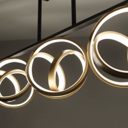 JUST LIGHT. 6245-18 - Dimbare LED bevestigde hanglamp LOOP 3xLED/11W/230V 2700-5000K + afstandsbediening