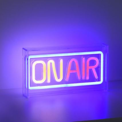 JUST LIGHT. 85013-70 - LED Neon tafel decoratie NEON LED/4W/5V On Air