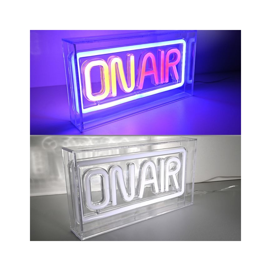 JUST LIGHT. 85013-70 - LED Neon tafel decoratie NEON LED/4W/5V On Air