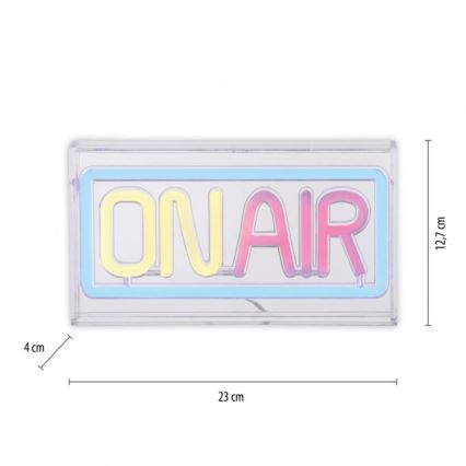 JUST LIGHT. 85013-70 - LED Neon tafel decoratie NEON LED/4W/5V On Air