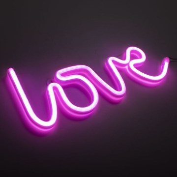 JUST LIGHT. 85021-87 - LED Neon-wanddecoratie NEON LED/6,5W/5V Love