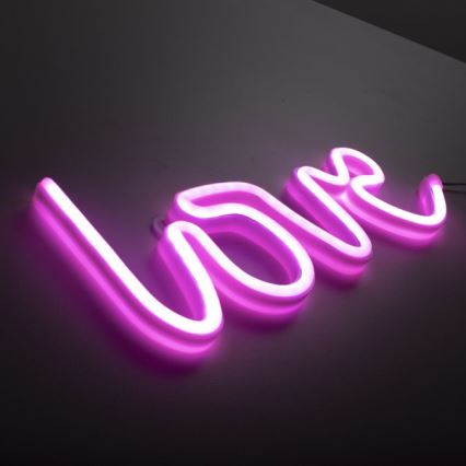 JUST LIGHT. 85021-87 - LED Neon-wanddecoratie NEON LED/6,5W/5V Love