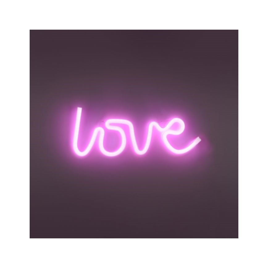 JUST LIGHT. 85021-87 - LED Neon-wanddecoratie NEON LED/6,5W/5V Love