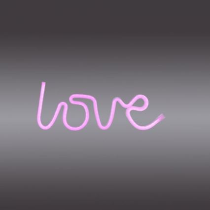JUST LIGHT. 85021-87 - LED Neon-wanddecoratie NEON LED/6,5W/5V Love