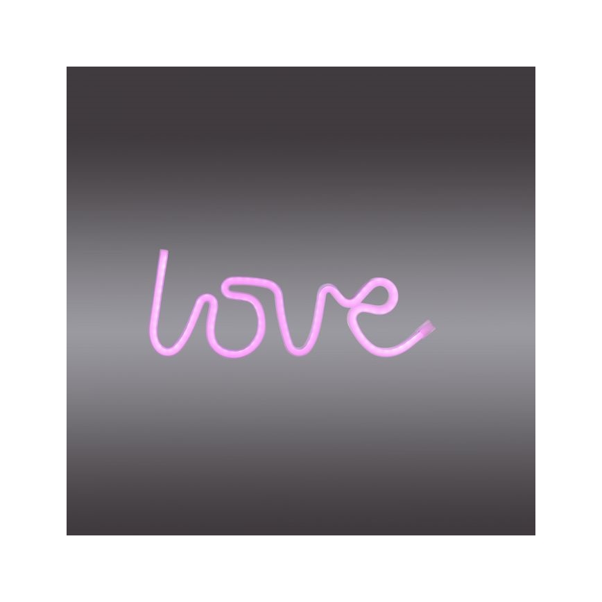 JUST LIGHT. 85021-87 - LED Neon-wanddecoratie NEON LED/6,5W/5V Love