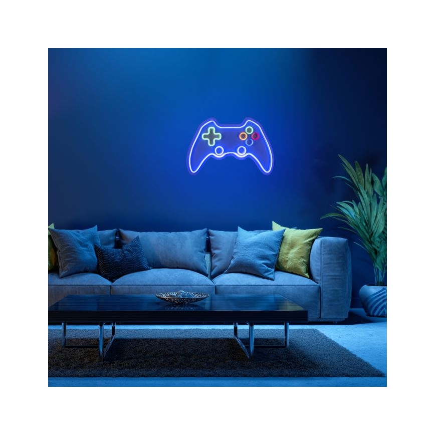 JUST LIGHT. 85022-70 - LED-neon muurdecoratie NEON LED/6,5W/5V voor gamers