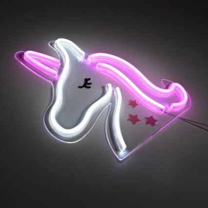 JUST LIGHT. 85025-70 - LED Neon-wanddecoratie NEON LED/6,5W/5V eenhoorn