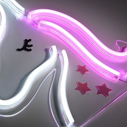 JUST LIGHT. 85025-70 - LED Neon-wanddecoratie NEON LED/6,5W/5V eenhoorn