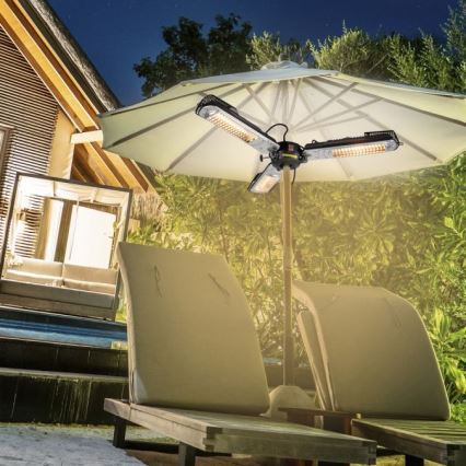 JUST LIGHT. 99513-18 - Verwarmingselement voor buiten GLOW 3x650W/1300W/2000W/230V IP34