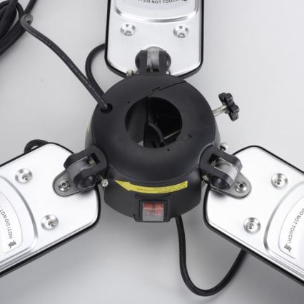 JUST LIGHT. 99513-18 - Verwarmingselement voor buiten GLOW 3x650W/1300W/2000W/230V IP34