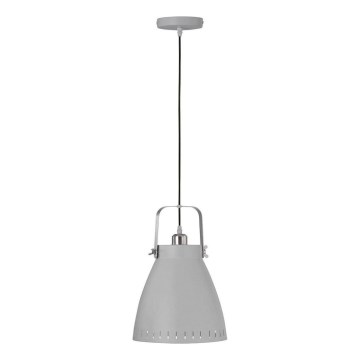 JUST LIGHT. L11160-16 - Hanglamp aan een koord EVA 1xE27/60W/230V diameter 26,5 grijs