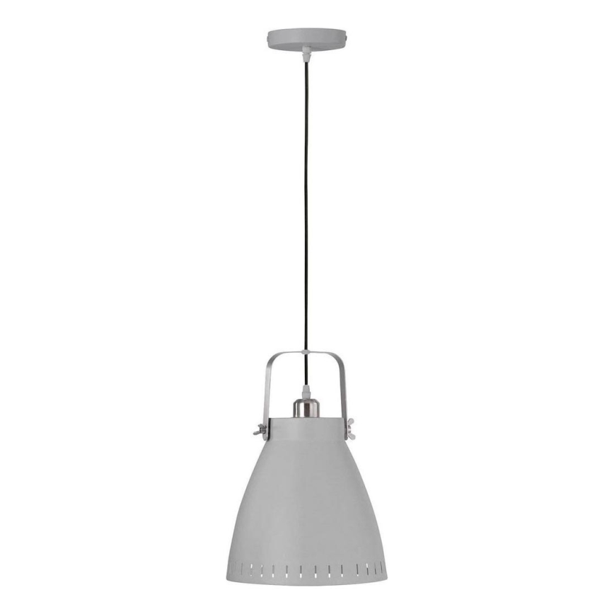 JUST LIGHT. L11160-16 - Hanglamp aan een koord EVA 1xE27/60W/230V diameter 26,5 grijs