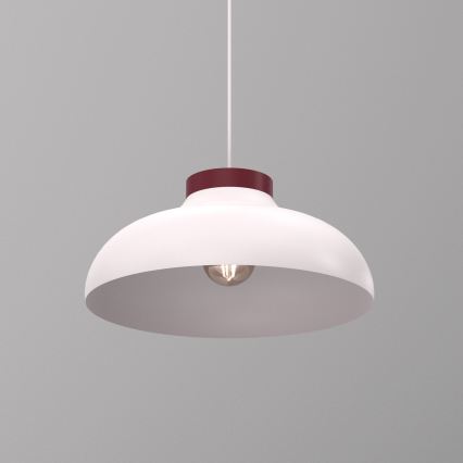 Kabelhanglamp BASCA 1xE27/15W/230V crème/bordeaux