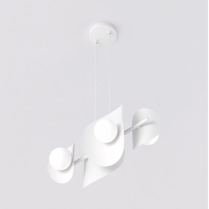 Kabelhanglamp ELEMENTI 4xG9/8W/230V wit