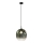 Kabelhanglamp MIRROR 1xE27/14W/230V rookgroen