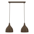 Kabelhanglamp NOAK CLASSIC 2xE27/15W/230V bruin