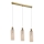 Kabelhanglamp PIEGA 3xE14/40W/230V messing/rookbeige