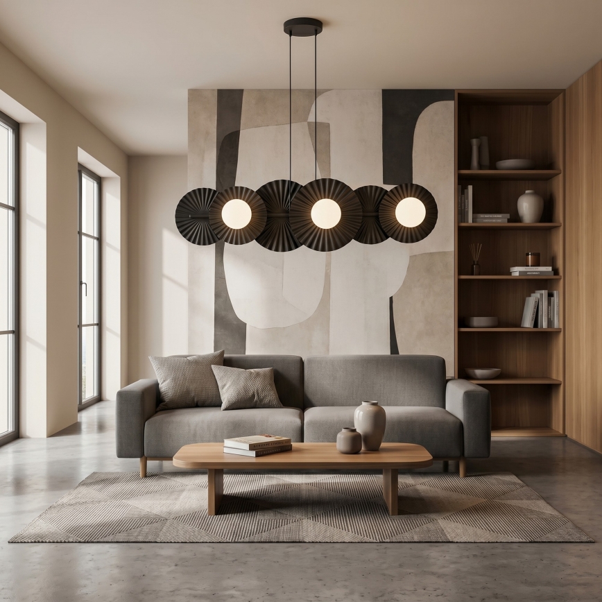 Kabelhanglamp UMBRA 6xG9/8W/230V zwart