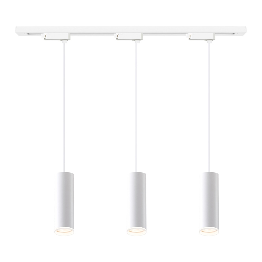 Kabelhanglamp voor het PIPE-railsysteem 3xGU10/10W/230V, wit