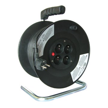 Kabelhaspel 50m zwart