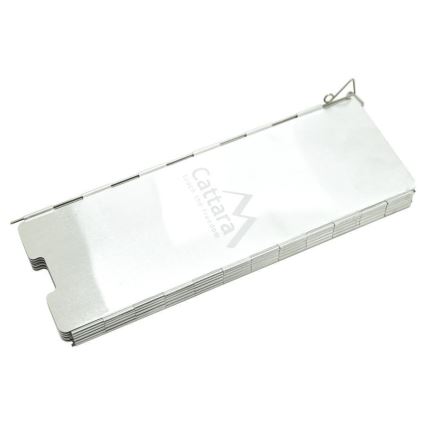 Kachel windscherm 24x83cm mat chroom