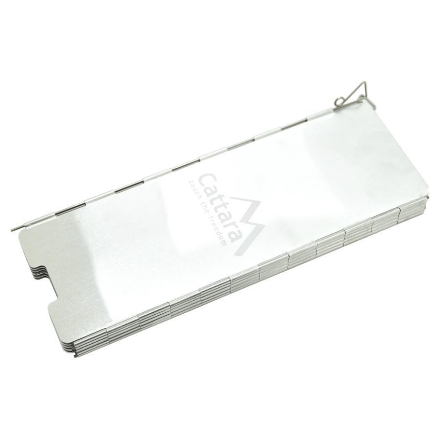 Kachel windscherm 24x83cm mat chroom