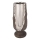 Kandelaar 25 x 11 cm, zilver/bruin