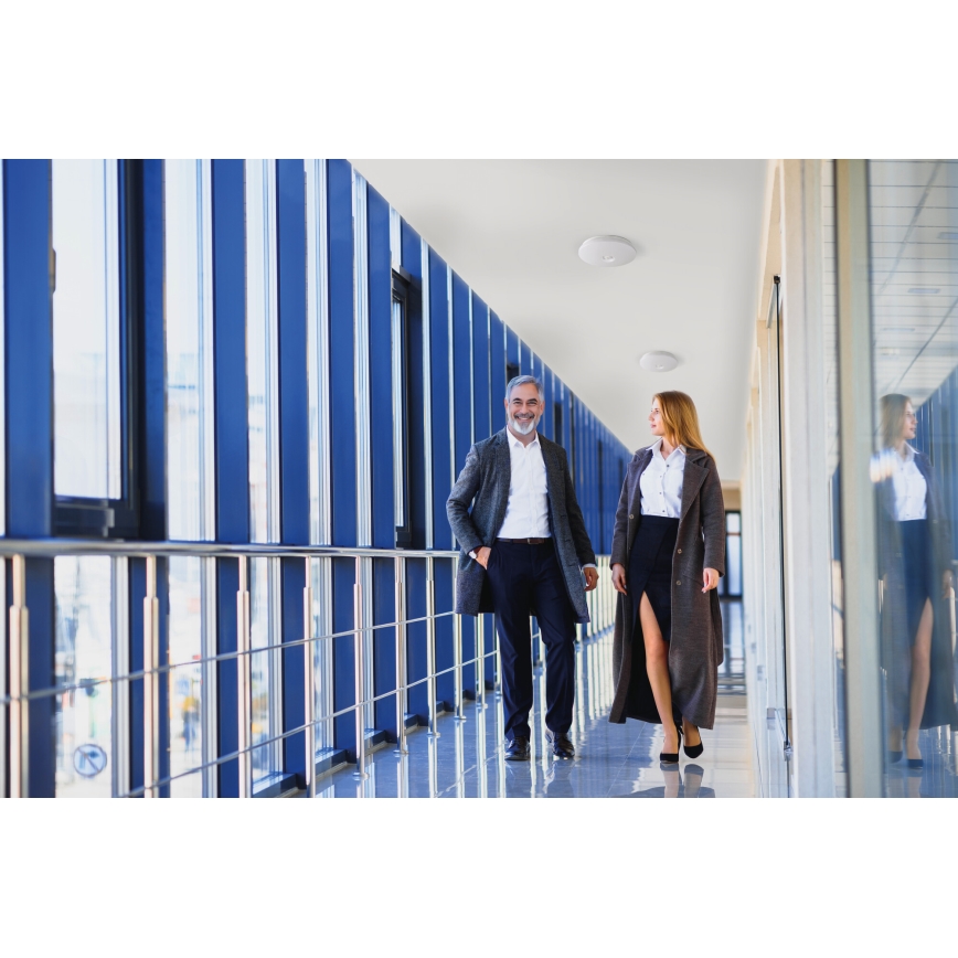 LED plafondlamp met bewegings- en schemersensor FOGLER LED/12W/230V Ø 28 cm