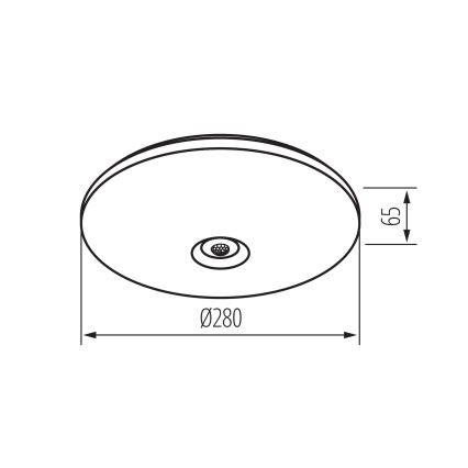 LED plafondlamp met bewegings- en schemersensor FOGLER LED/12W/230V Ø 28 cm