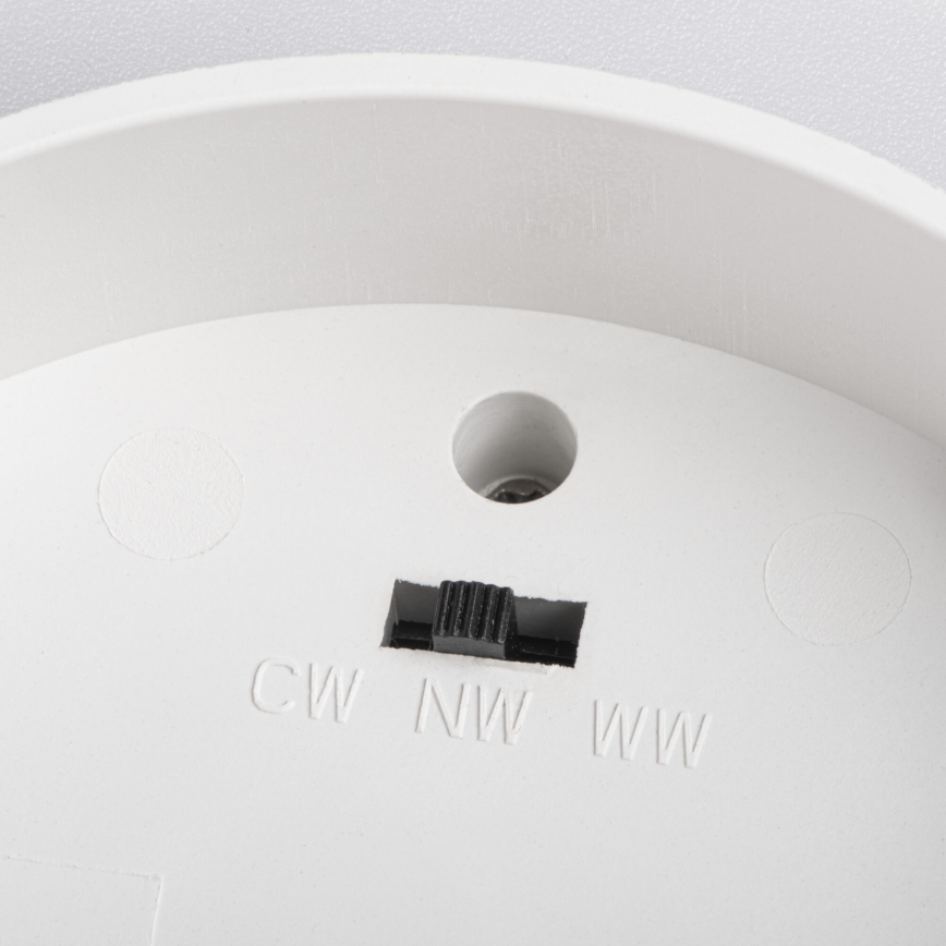 LED-inbouwspot SONOR LED/6W/230V 3000/4000/5700K + LED/1,5W 2200K Ø 9 cm wit