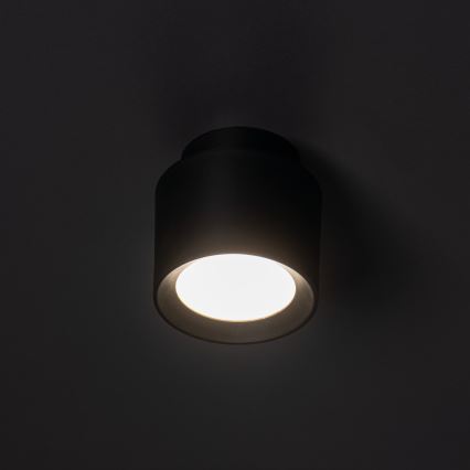 LED-spot SONOR LED/6W/230V 3000/4000/5700K + LED/1,5W 2200K Ø 9 cm zwart