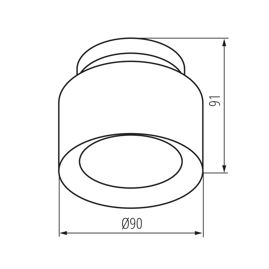 LED-spot SONOR LED/6W/230V 3000/4000/5700K + LED/1,5W 2200K Ø 9 cm zwart