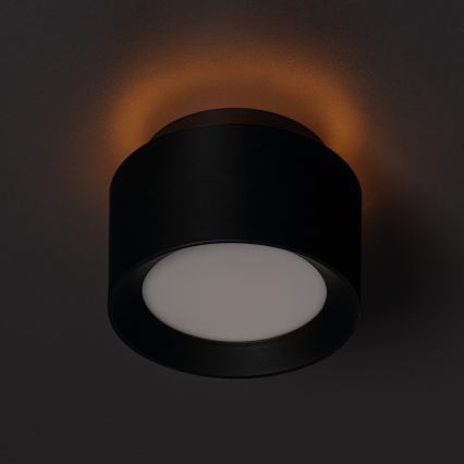 LED-spot SONOR LED/12W/230V 3000/4000/5700K + LED/1,5W 2200K Ø 14 cm zwart
