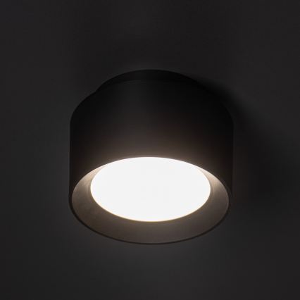 LED-spot SONOR LED/12W/230V 3000/4000/5700K + LED/1,5W 2200K Ø 14 cm zwart
