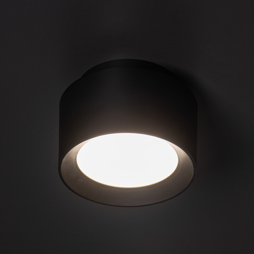 LED-spot SONOR LED/12W/230V 3000/4000/5700K + LED/1,5W 2200K Ø 14 cm zwart