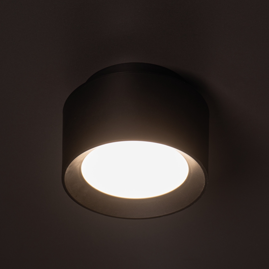 LED-spot SONOR LED/12W/230V 3000/4000/5700K + LED/1,5W 2200K Ø 14 cm zwart