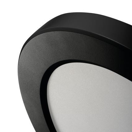 LED Plafond/Hangende plafondverlichting met bewegingssensor 2in1 ERGA LED/17W/230V 3000/4000/6500K zwart