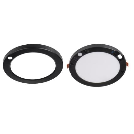 LED Plafond/Hangende plafondverlichting met bewegingssensor 2in1 ERGA LED/17W/230V 3000/4000/6500K zwart