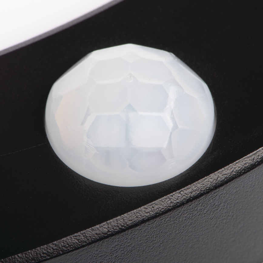 LED Plafond/Hangende plafondverlichting met bewegingssensor 2in1 ERGA LED/17W/230V 3000/4000/6500K zwart