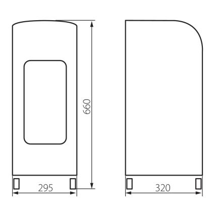 Staande Airconditioner KLIMER 80W/230V zwart + afstandsbediening