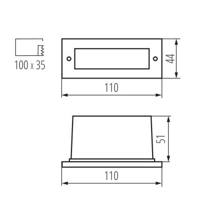 LED Trapverlichting voor buiten LED/0,6W/230V IP54