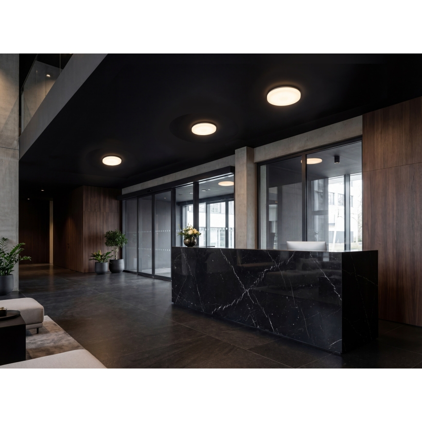 LED plafondlamp met bewegings- en schemersensor VARSO LED/22/30W/230V 3000/4000/6500K Ø 33 cm IP54