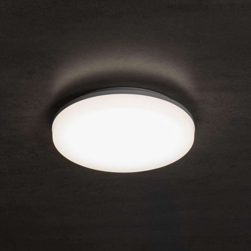 LED plafondlamp met bewegings- en schemersensor VARSO LED/22/30W/230V 3000/4000/6500K Ø 33 cm IP54
