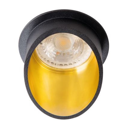 Inbouwspot SPAG GU10/35W zwart/goud
